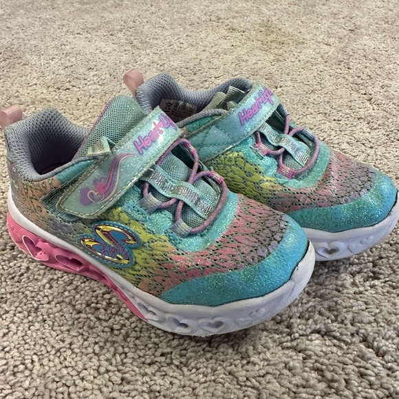Girls sketchers light up sneakers size 10 - Picture 4 of 6